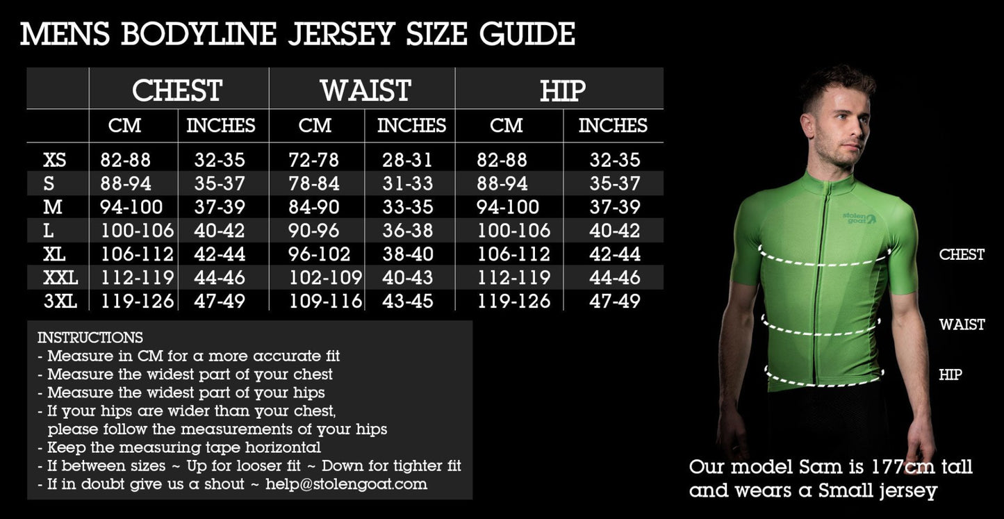 Kendal Mint Co® X Stolen Goat Bodyline Cycling Jersey - Men's (2021) - Cycling Jersey - Kendal Mint Co® - XS