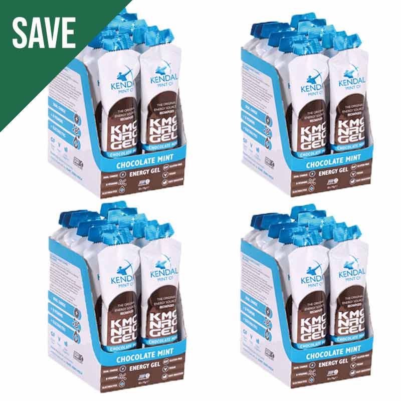 KMC NRG GEL Chocolate Mint Flavour Bundle L (48x70g Gels) - Bundle - Kendal Mint Co® -