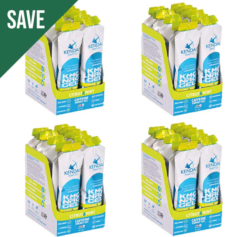 KMC NRG GEL+ Citrus & Mint Caffeine Flavour Bundle L (48x70g Gels) - Bundle - Kendal Mint Co® -