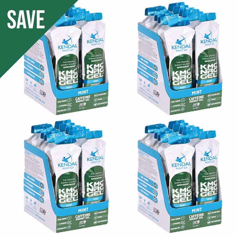 KMC NRG GEL+ Mint Flavour Caffeine Bundle L (48x70g Gels) - Bundle - Kendal Mint Co® -