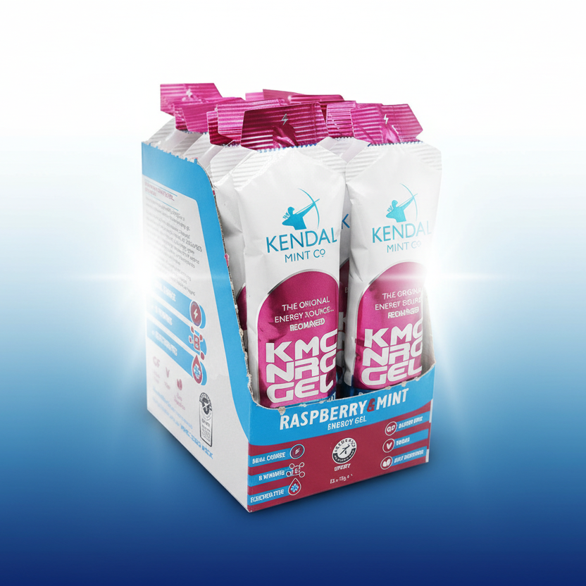 KMC NRG GEL Raspberry Mint Energy Gel Easy Digest Vegan Gluten