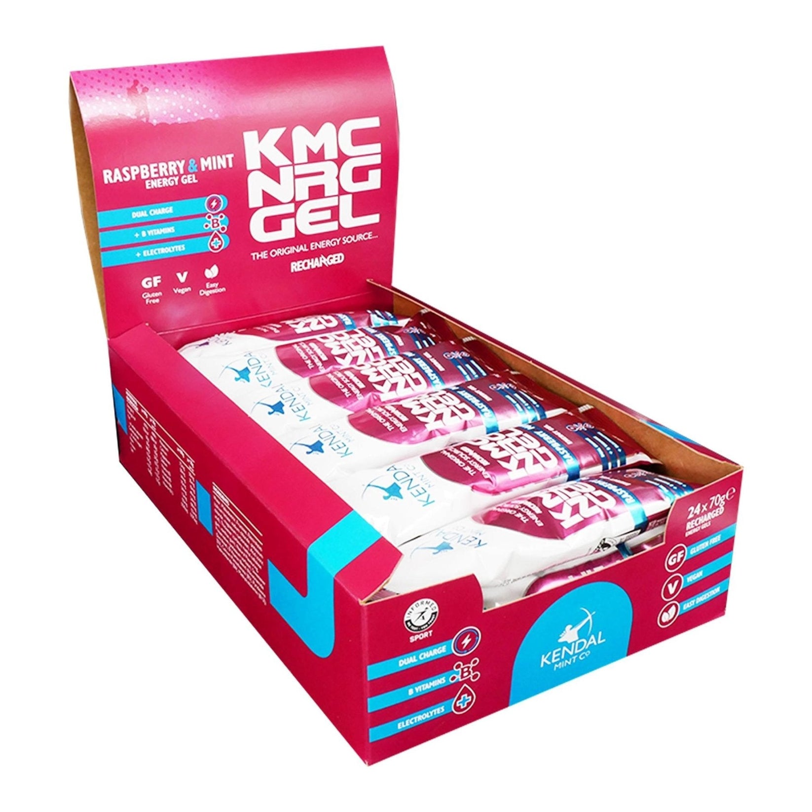 KMC NRG GEL Raspberry Mint Energy Gel Easy Digest Vegan Gluten Free ...