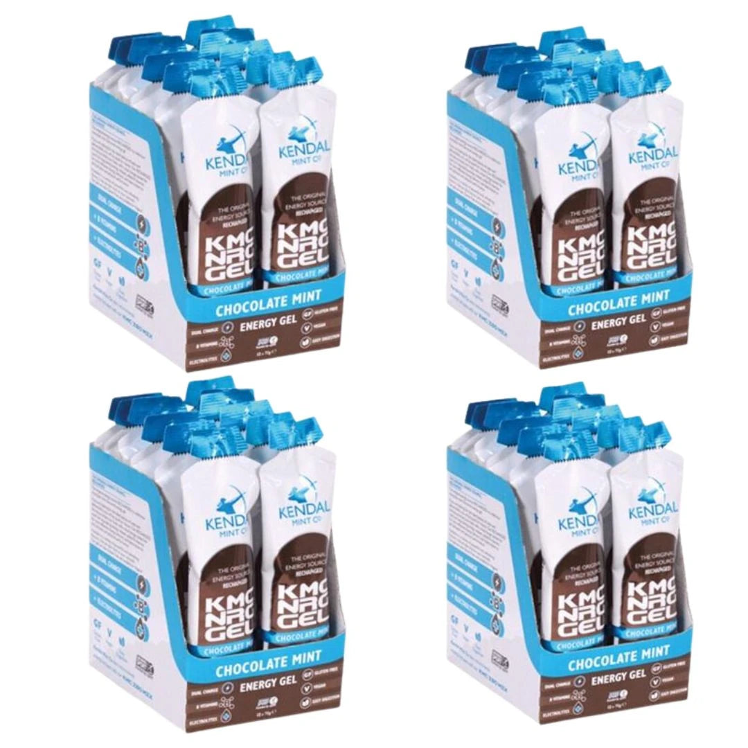 KMC NRG GEL Schokoladen-Minz-Geschmack Bundle L (48x70g Gels)