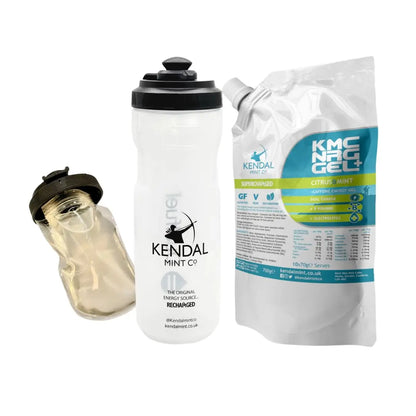 KMC NRG GEL+ Refillable & DualFuel Bottle Bundle - Citrus & Mint Caffeine (10 x 70g)