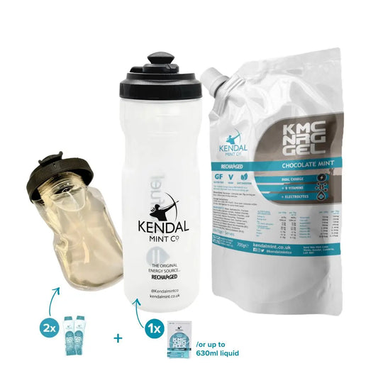 KMC NRG GEL Refillable & DualFuel Bottle Bundle - Chocolate Mint (10 x 70g)