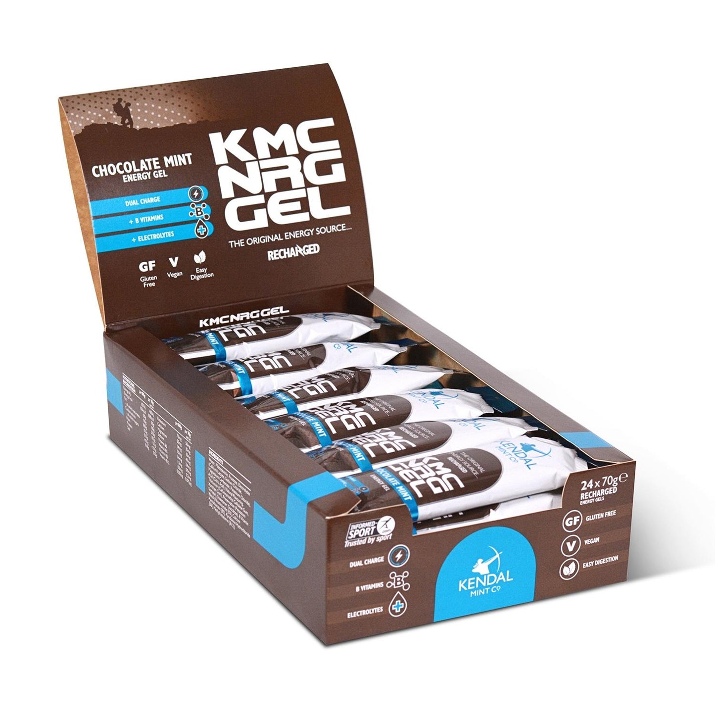 KMC NRG GEL Chocolade Munt Energiegel 70g