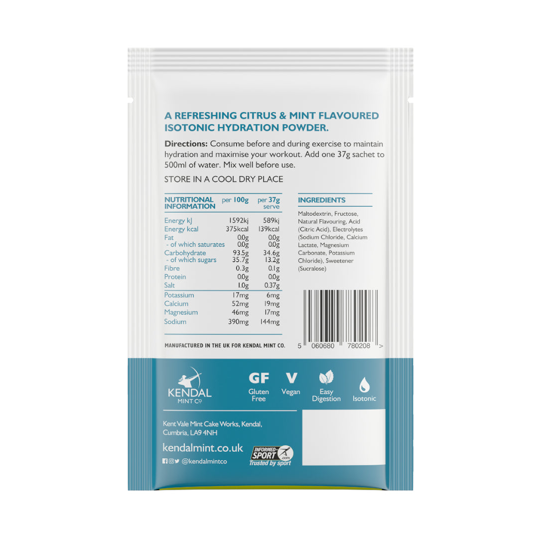 KMC ISO MIX Isotonic Hydration | +Electrolytes | Vegan & Gluten Free | 6 x 37g