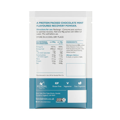 KMC PRO MIX Molkenprotein-Regenerationspulver | Schokoladen-Minz-Geschmack (Ausverkauf)