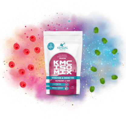 KMC ISO MIX Isotonic Hydration | Raspberry & Mint | Recyclable Pouch 1kg - 27 Serves