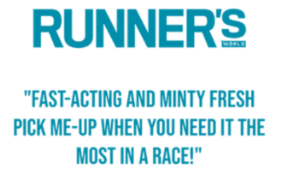 5 star review from Runners World for kendal mint co