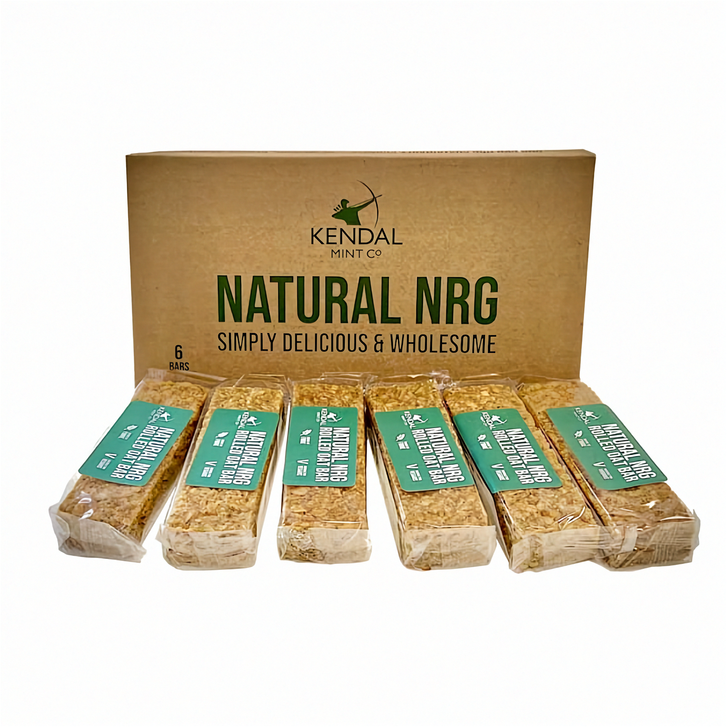 Natural NRG: Rolled Oat Flapjack Energy Bar (Vegan)