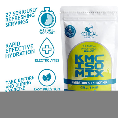 KMC ISO MIX Isotonic Hydration Recyclable Pouch 1kg - 27 Serves