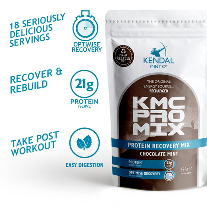 KMC PRO MIX Whey Protein Recovery Chocolate Mint Flavour