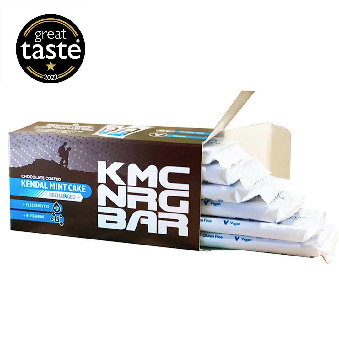 KMC NRG BAR Chocolate Coated Kendal Mint Cake Recharged
